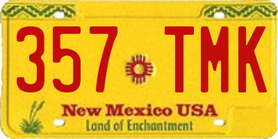 NM license plate 357TMK