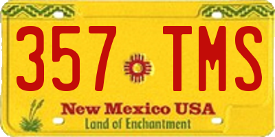 NM license plate 357TMS