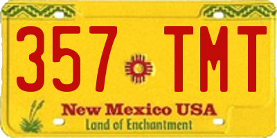 NM license plate 357TMT