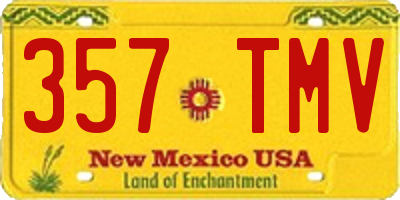 NM license plate 357TMV