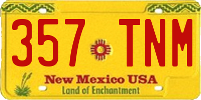 NM license plate 357TNM