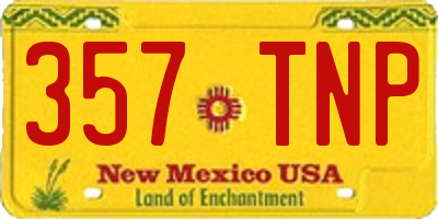 NM license plate 357TNP