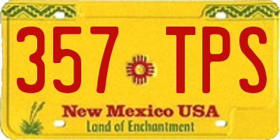 NM license plate 357TPS