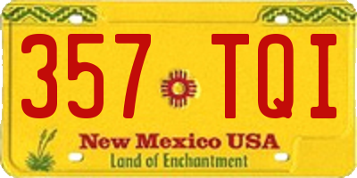 NM license plate 357TQI