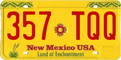 NM license plate 357TQQ