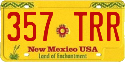 NM license plate 357TRR