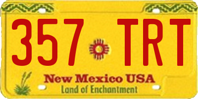 NM license plate 357TRT