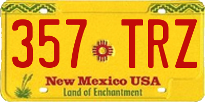 NM license plate 357TRZ