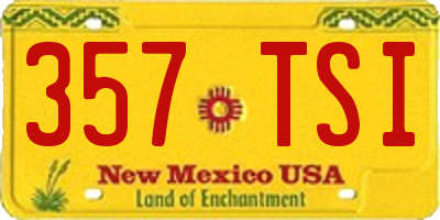 NM license plate 357TSI