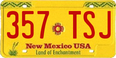 NM license plate 357TSJ