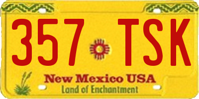 NM license plate 357TSK
