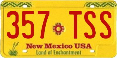 NM license plate 357TSS
