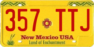 NM license plate 357TTJ