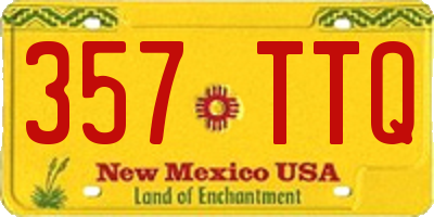 NM license plate 357TTQ