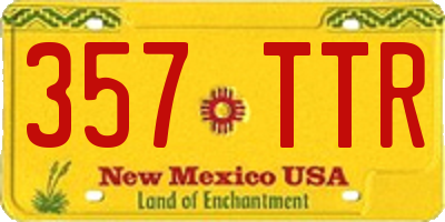 NM license plate 357TTR