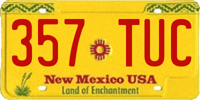 NM license plate 357TUC