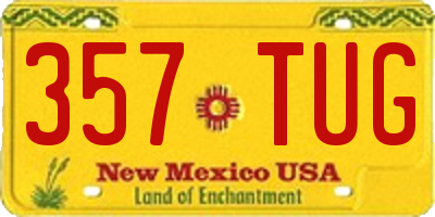 NM license plate 357TUG