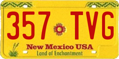 NM license plate 357TVG
