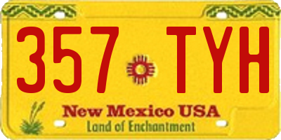 NM license plate 357TYH