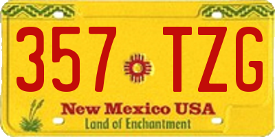 NM license plate 357TZG