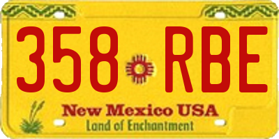 NM license plate 358RBE
