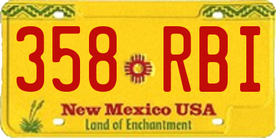 NM license plate 358RBI