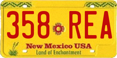 NM license plate 358REA