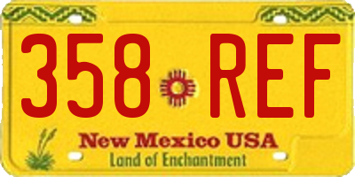 NM license plate 358REF