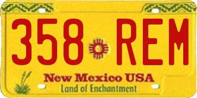 NM license plate 358REM