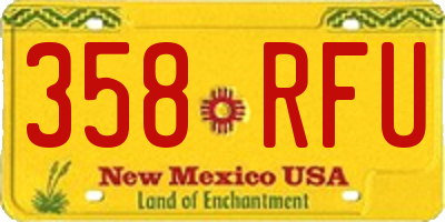 NM license plate 358RFU