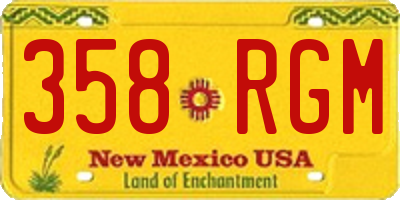 NM license plate 358RGM