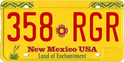 NM license plate 358RGR