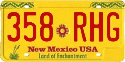 NM license plate 358RHG