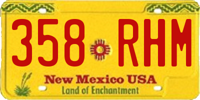 NM license plate 358RHM