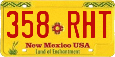 NM license plate 358RHT