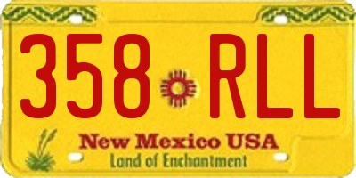 NM license plate 358RLL