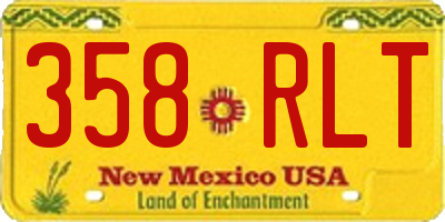 NM license plate 358RLT