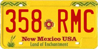 NM license plate 358RMC