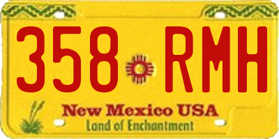 NM license plate 358RMH