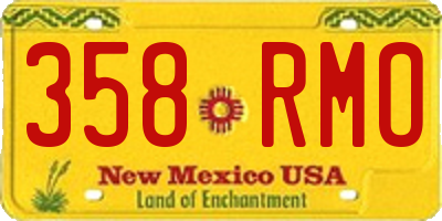 NM license plate 358RMO