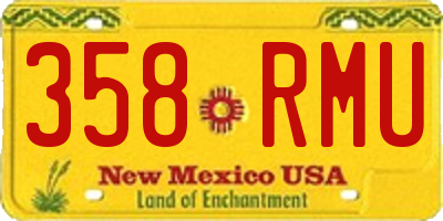 NM license plate 358RMU