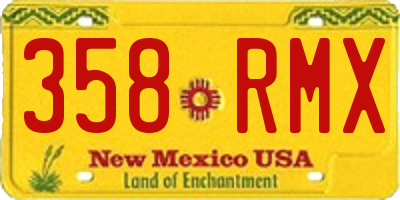 NM license plate 358RMX