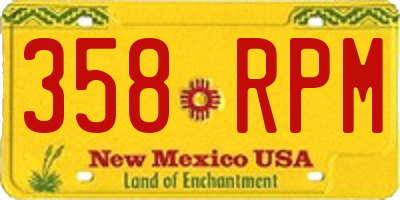 NM license plate 358RPM