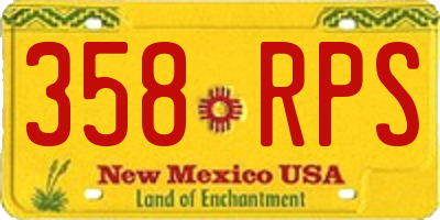 NM license plate 358RPS