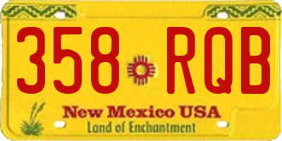 NM license plate 358RQB