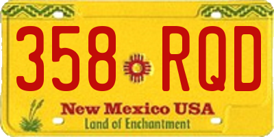 NM license plate 358RQD