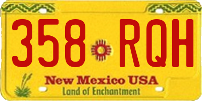 NM license plate 358RQH