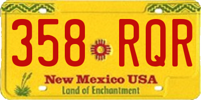 NM license plate 358RQR