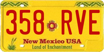 NM license plate 358RVE