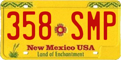 NM license plate 358SMP